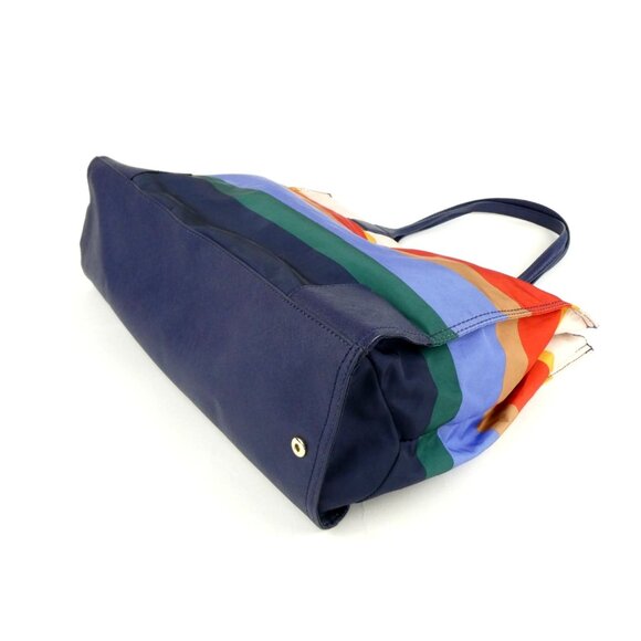 Tory Burch Striped Foldable Nylon Tote - Picture 3 of 13